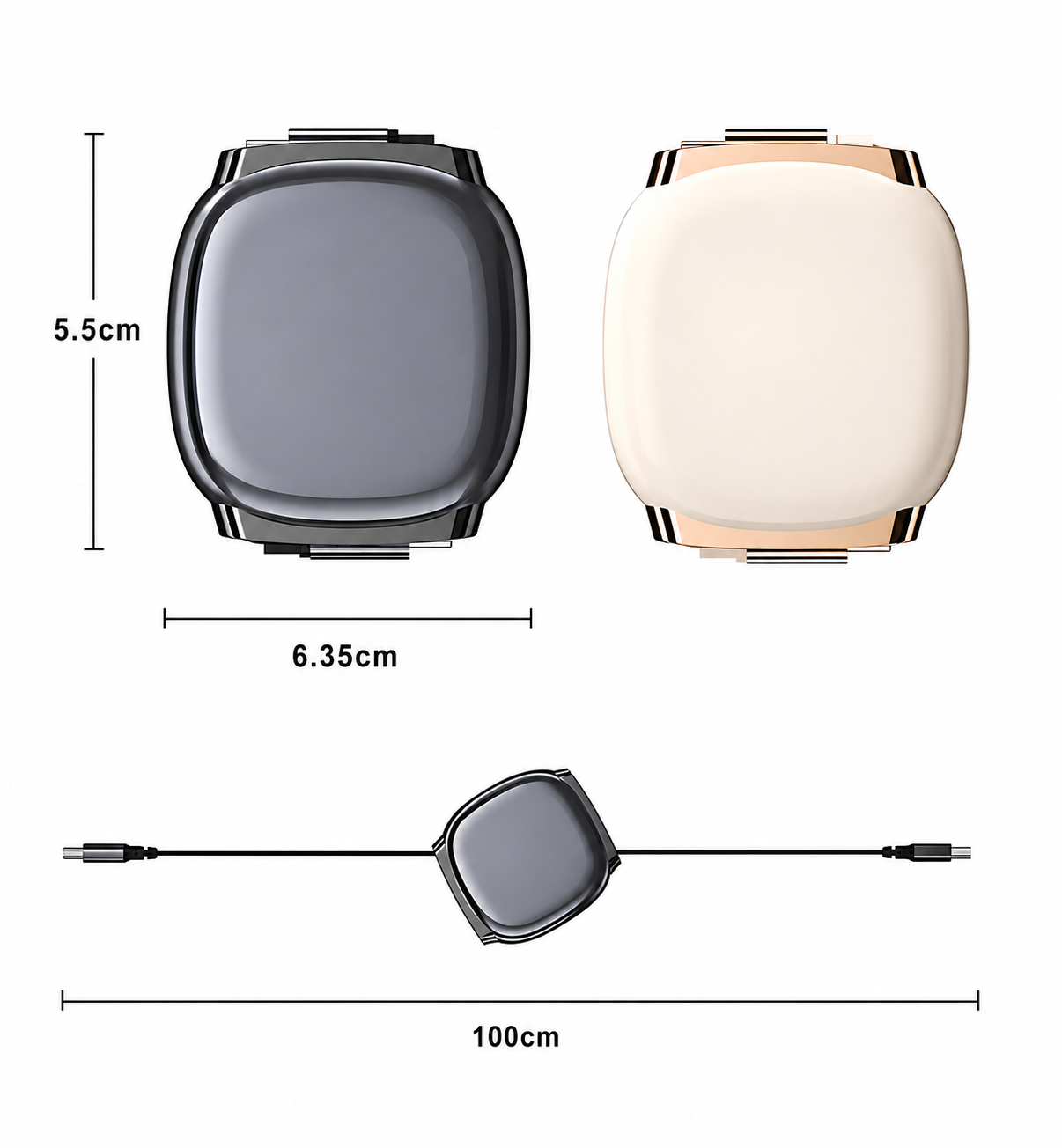 240W Type C Retractable Charging Cable