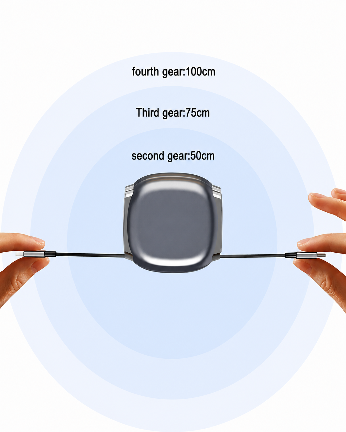 240W Type C Retractable Charging Cable