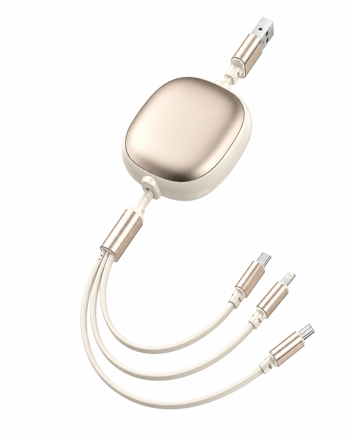 3 in 1 Retractable USB Charging Cable