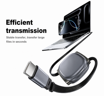 240W Type C Retractable Charging Cable