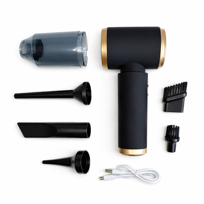 Powerful 2-in-1 Portable Car Vacuum Cleaner (Suck & Blow)