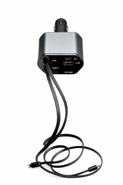 120W Retractable Fast Car Charger