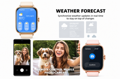 Smart Watch – 4.65cm Full Touch Screen | Call, Fitness & Notifications