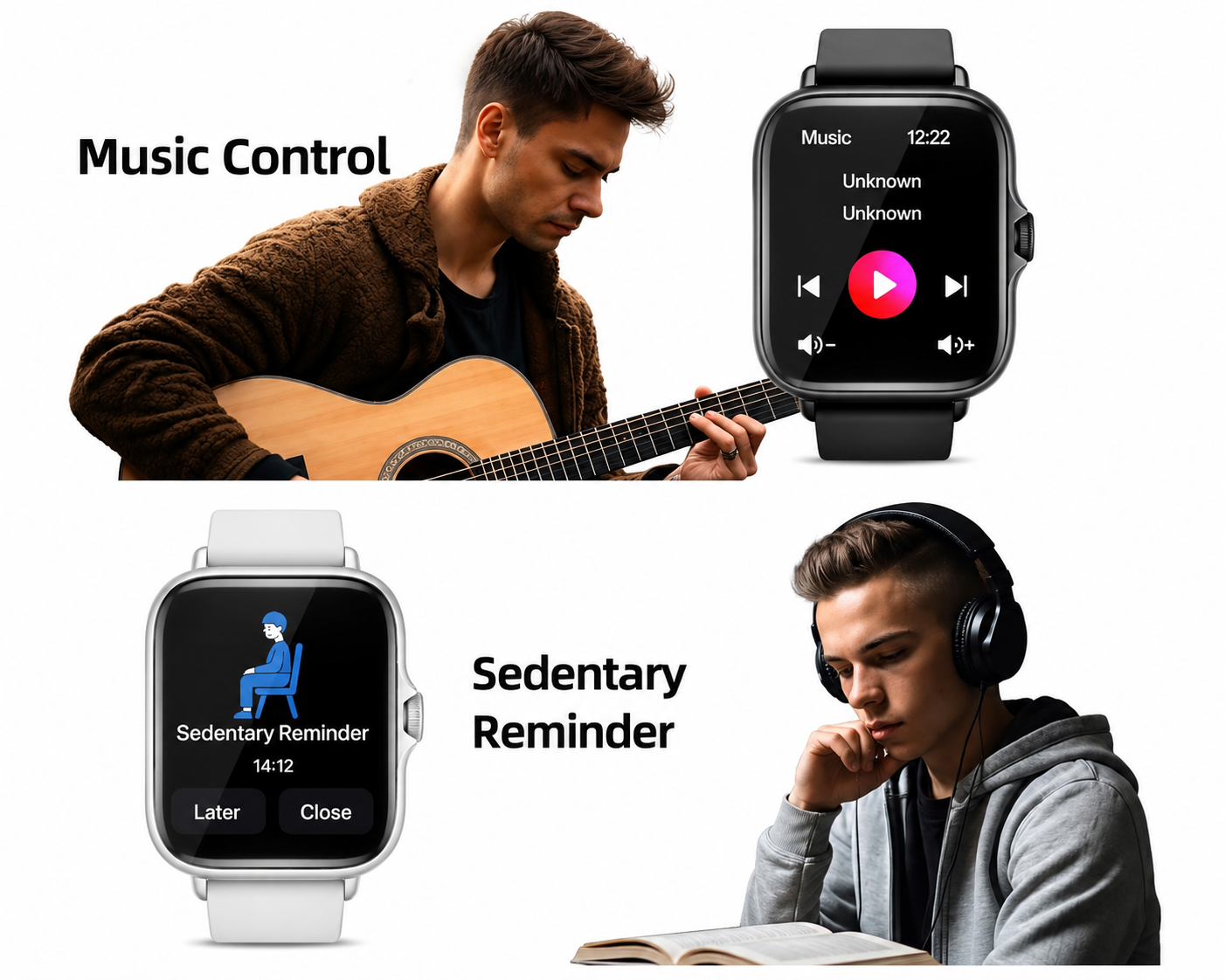 Smart Watch – 4.65cm Full Touch Screen | Call, Fitness & Notifications